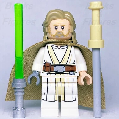 LEGO® Star Wars Luke Skywalker Minifigure Old Jedi Master 75200 sw0887 Minifig - Image 1 of 3