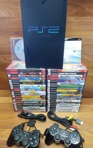 Sony PlayStation 2 PS2 Fat Console Bundle 40 Games & 2 OEM Dual Shock Controlers - Photo 1/24