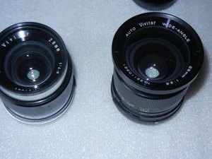 2 VIVITAR AUTO CAMERA  LENS WIDE ANGLE 28mm f:25  & 28mm f:28 - Picture 1 of 14