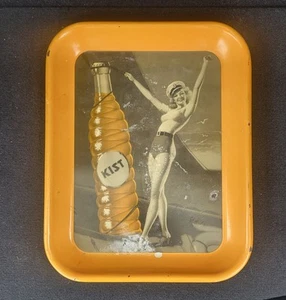 Kist Soda Tray Beverages Advertisement Sign Display Piece Rare - Picture 1 of 5