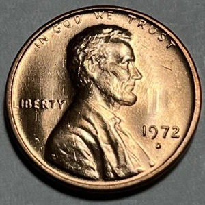 1972 D LINCOLN PENNY ERROR DIE CLASH Both Sides Uncirculated #3 - Picture 1 of 15
