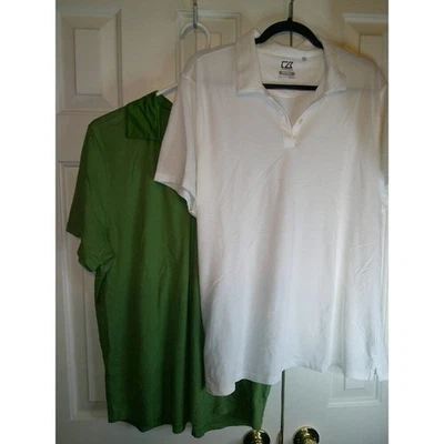 Lot of 2 Cutter & Buck Golf Polo Shirt Moisture Wicking Short Sleeve Mens XXXL - Image 1 of 3
