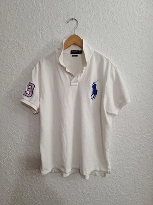 Ralph Lauren Polo Large Big pony custom slim fit sz XL white  - Image 1 of 4