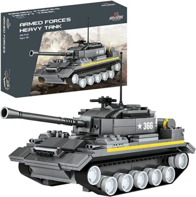 Wange Heavy Tank Block Set New 340 PCS New in Box #3660 - Image 1 of 4