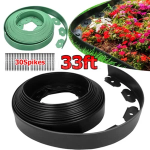 L-shaped Landscape Edging Border Kit 33 FT No-Dig Garden Edge Lawn Border - Picture 1 of 12