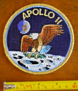 PARCHE MISIÓN NASA 4" APOLLO 11, PRIMER ATERRIZAJE LUNAR, NUEVO SIN ETIQUETAS - Imagen 1 de 3