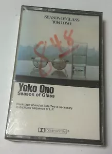 YOKO ONO SEASON OF GLASS CASSETTE TAPE Factory Sealed USA JOHN LENNON BEATLES - Picture 1 of 2