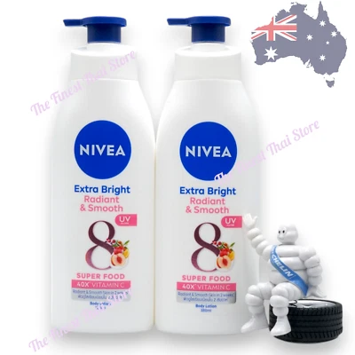 Nivea Extra White Radiant & Smooth Lotion Whitening 380ml pack of 2 bottles - image 1 of 2