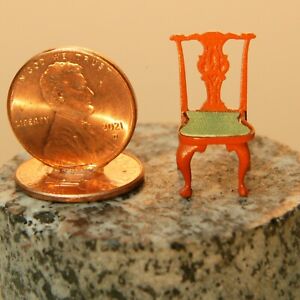 Vintage Golden Loon chair  - Miniature Dollhouse 1:48 QUARTER scale NIB