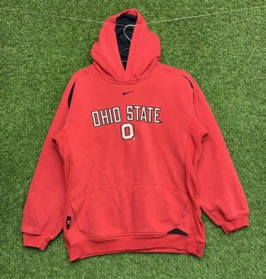 Ohio State Nike Sudadera con Capucha Juvenil XL Sudadera Centro Swoosh OSU Rojo Ropa Deportiva Foto 1 de 4