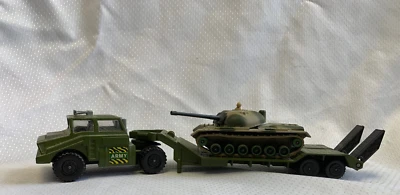 Vtg 1974 Matchbox Battle Kings Tank Transporter K-106 K-102 M48 Diecast Vehicles - Image 1 of 4
