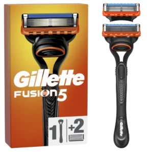 Starter Pack GILLETTE Fusion 5 Rasoir + 2 Recharges de Lames Gilette ORIGINAL - Picture 1 of 2