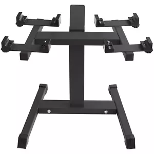 VEVOR Adjustable Dumbbell Stand Fitness Rack for Home Gym with Media Rack - Picture 1 of 12