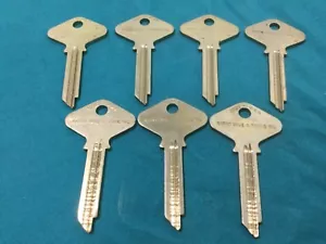 Vintage Yale & Towne GF 7.5 pin Key Blanks, Set of 7 - Locksmith - Picture 1 of 3