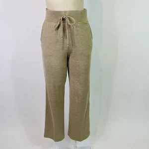 St. John Spa Wide Leg Pants S/M Womens Silk Blend High Rise Drawstring Lounge - Picture 1 of 8