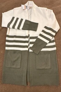  Michael Kors Open-Front Pockets Cardigan SZ s # T 645 - Picture 1 of 7