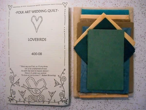 Cabin Fever Designs Folk Art Wedding Applique Quilt Pattern & Fabric BLOCK 8 - Picture 1 of 5