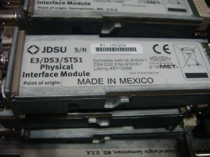 One JDSU E3/DS3/STS1 Physical Interface Module pre owned pictured - Picture 1 of 3