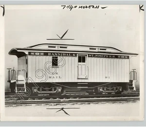 Anfang 20. Jahrhundert US MAIL Zug auf Hannibal & St. Joseph RR 1962 Pressefoto - Bild 1 von 2