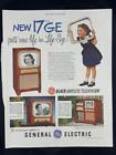 Magazine Ad* - 1951 - General Electric TV's - Black Daylite - 17" - (#2)