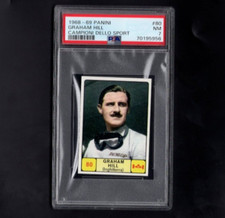 1968-69 Panini Campioni Dello Sport No 80 Graham Hill PSA 7 Hi-End