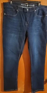 Beverly Hills POLO Club MENS BLUE DENIM STRETCH JEANS - 42" x 32" - Picture 1 of 4
