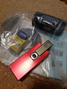 Contax i4R Carl zeiss Tessar 8.5mm F/2.8 digital camera Red Used From Japan - Picture 1 of 12