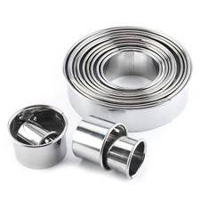 Torta rotonda acciaio inox biscotti argilla