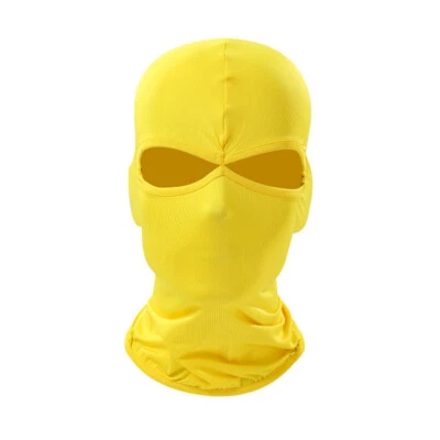 2 Hole Full Face Mask Thin Balaclava UV Protection Ski Sun Hood for Men Women - Image 1 of 4