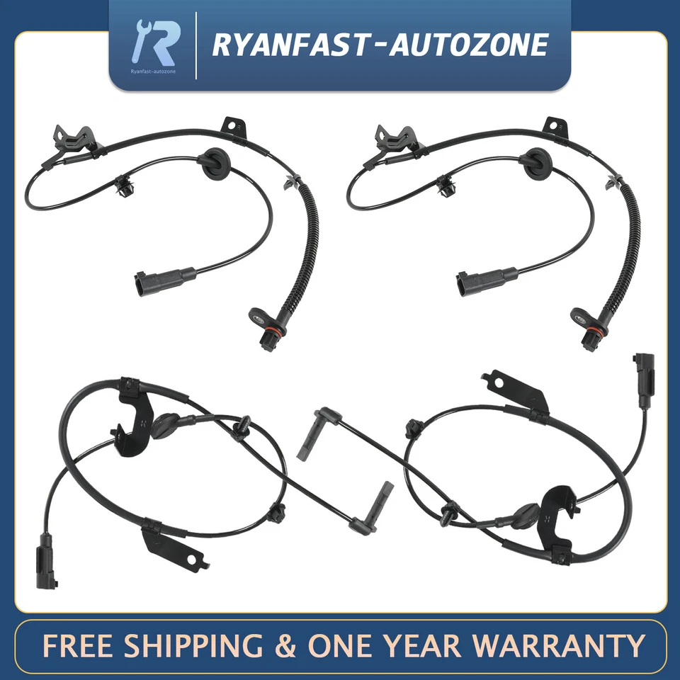 4 x Sensor de velocidad de rueda ABS delantero trasero R & L para Jeep calibre Compase Patriot tracción delantera Foto 1 de 4