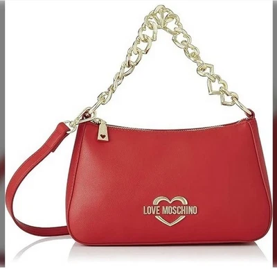 Impresionante Bolso de Mano Electrifying Love Moschino Rojo JC4273PPOGKC150A Foto 1 de 4