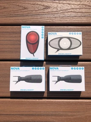 Conjunto de luzes Reelight Nova aro sem contato dínamo - cabeça de cesta / cauda de poste de assento - Imagem 1 de 4