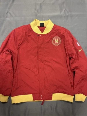 Мужская куртка-бомбер Houston Rockets Nike Red City Edition Courtside на молнии L - Изображение 1 из 4
