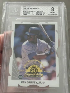 Ken Griffey Jr 1998 Leaf Fractal Materials Z2 Axis 08/20 BGS 8.0 - Bild 1 von 2