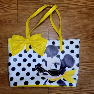 Disney Minnie Mouse Signature Tasche weiß/gelb mit Tupfen - Bild 1 von 15