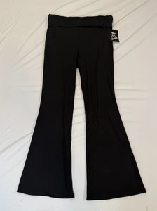 Pantalones de yoga plegables Art Class para niñas acampanados negros XL (14) NUEVOS CON ETIQUETAS elásticos cómodos - Imagen 1 de 6