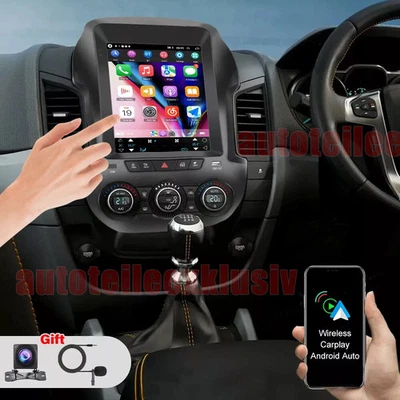 9.7" CAR RADIO FOR FORD RANGER 2011-2015 CARPLAY ANDROID15 GPS FM BT SWC SAT NAV - Image 1 of 4