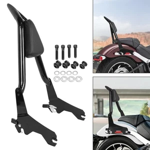 Fits For Harley Low Rider S 18-24 Detachable Passenger Sissy Bar Backrest w/ Pad - Foto 1 di 8
