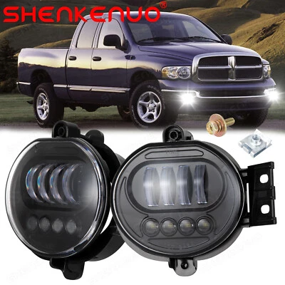 Par de luces antiniebla LED aptas para camioneta Dodge Ram 1500 02-08 / Ram 2500 3500 03-09 Foto 1 de 4