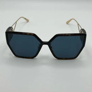 NEW Dior Sunglasses 30MONTAIGNE BU 22B0 Dark Havana Blue Women - Picture 1 of 10