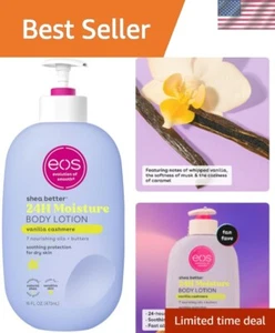 eos Shea Better Body Lotion for Dry Skin, Vanilla Cashmere, 16 fl oz - Picture 1 of 11