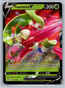 2021 Sword & Shield - Fusion Strike Tsareena V Basic/Rare Holo V #21 - Picture 1 of 2