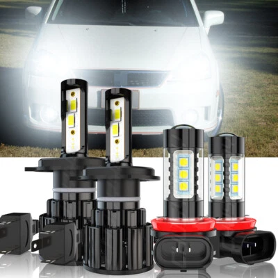 For Suzuki Aerio 2002-2007 4X LED Headlight High/Low + Fog Light Bulbs Kit - Image 1 of 4