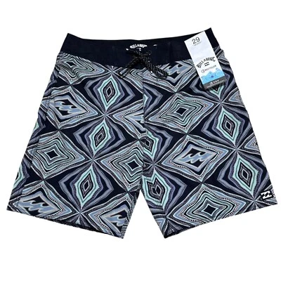 Billabong Big Boy Size 29 (XL/16) Sundays Pro Ink Black Print Board Shorts ~ NWT - Image 1 of 4