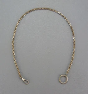 Châtelaine de montre gousset en métal Maille Forçat longueur 45 cm. - Foto 1 di 6