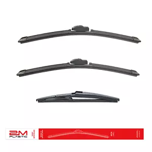 Front and Rear Windshield Wiper Blade For Chevy CRUZE HATCH 17-19 28" 24" 10" - Foto 1 di 7