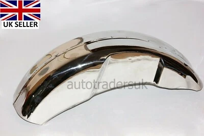 LAMBRETTA GP & LI SERIES 3 POLISHED STAINLESS STEEL REAR MUDGUARD - Image 1 of 3