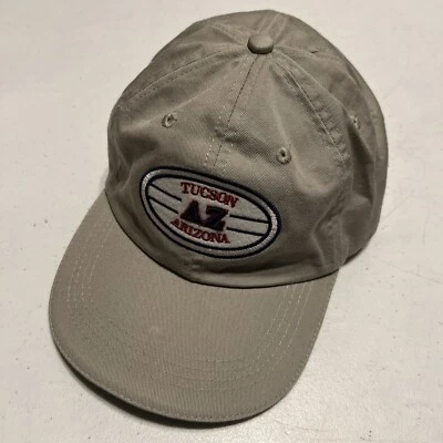 Gorra de béisbol Tucson Arizona AZ correa trasera bordada algodón gris lona Foto 1 de 4