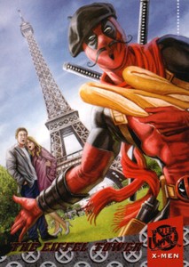 2018 Fleer Ultra X-Men Deadpool Around the World Card #DAW2 The Eiffel Tower