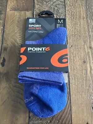 Calcetines Point6 Sport extra ligeros de lana merino para mujer y hombre talla mediana ligeros Foto 1 de 3